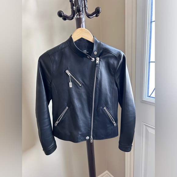 Jackets & Blazers - COACH Ladies leather jacket